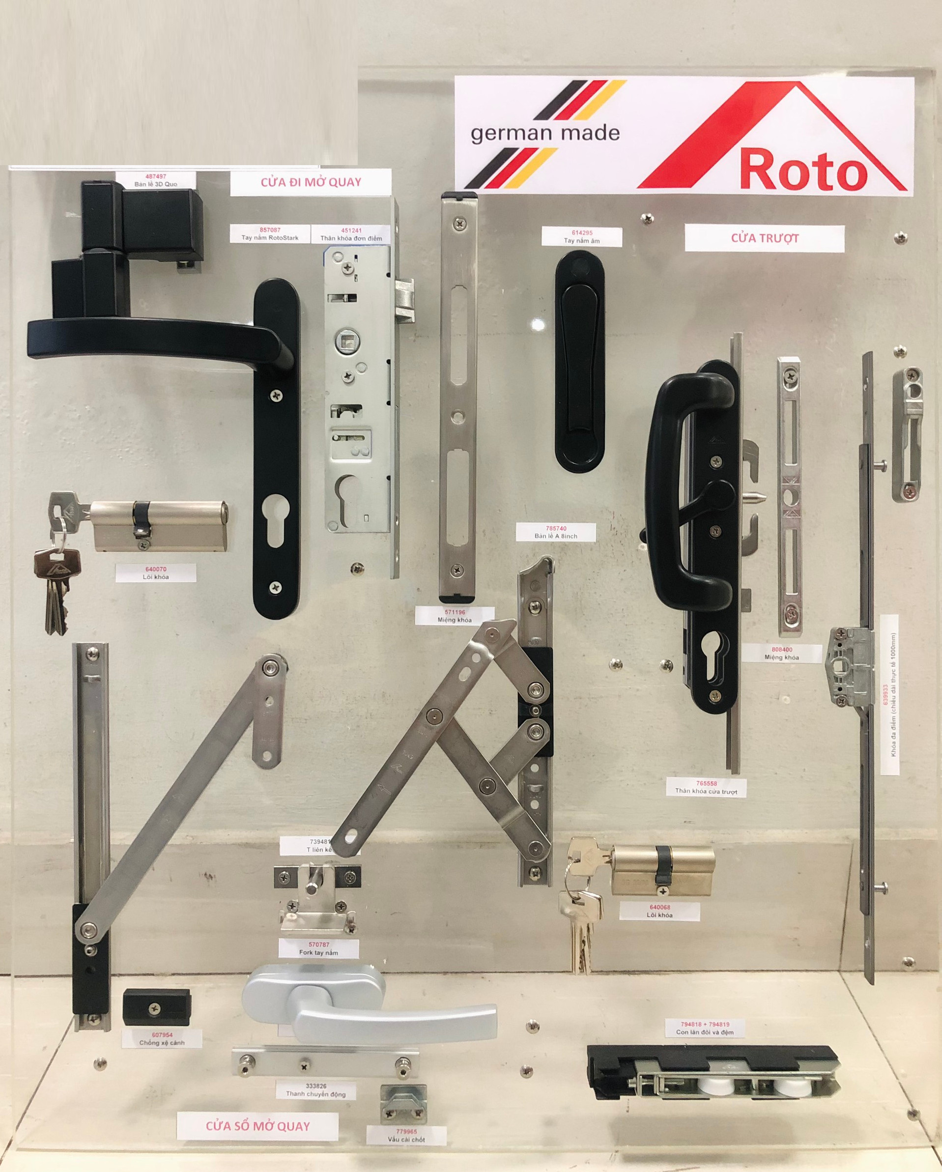 Phụ kiện Cao Cấp Roto, nhập khẩu từ Đức, EU